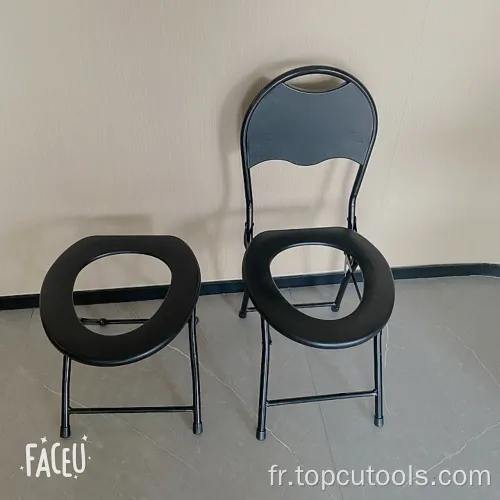 Nouvelle chaise de toilette de commode de la vie de vie assistée pliable pour le patient de toilette portable pour les handicapés le patient âgé